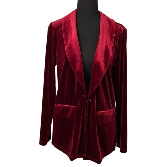 Sincerely Jules Women’s Velvet Blazer Jacket - Picture 1 of 12
